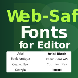 Web-Safe Fonts for Editor by RotiStudio logo
