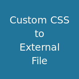 Custom CSS to External File logo