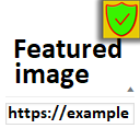 External url as post Featured Image (thumbnail) logo
