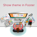 Show Theme in Footer logo