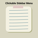 Clickable Sidebar Menu logo