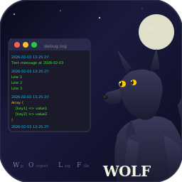 WP Output Log File logo
