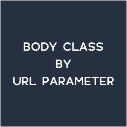 Body Class By URL Parameter logo