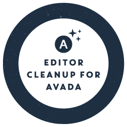 Editor Cleanup For Avada: FDP add-on to cleanup the Avada frontend editor logo