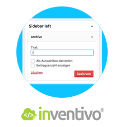 Remove Widget Title | inventivo logo