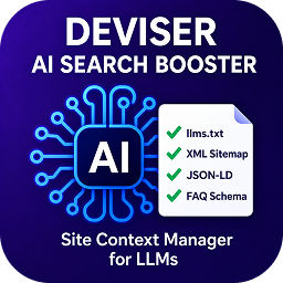 Deviser AI Search Booster – Site Context Manager for llms logo