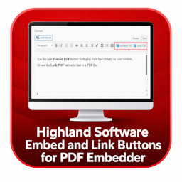 Highland Software Embed and Link Buttons for PDF Embedder logo