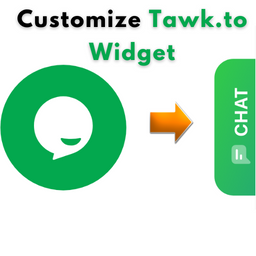 Customize Tawk.to Widget logo