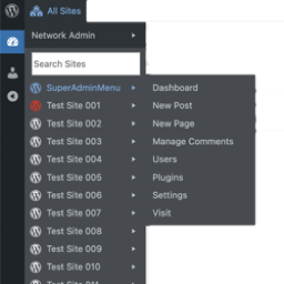 Super Admin All Sites Menu logo