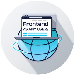 Frontend As Any User | Avoid any issue with Cloudflare full page cache logo