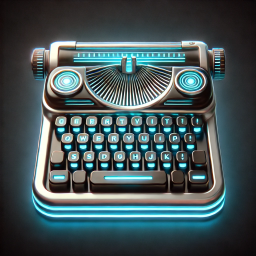 Typewriter block logo