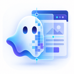 Pixel Ghost: Design Matcher logo