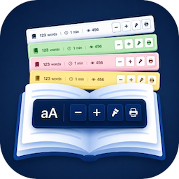 Reading Tools: Word Count & View Counter with Accessibility Tools logo