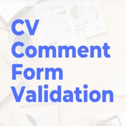 Comment form validation and Customization logo