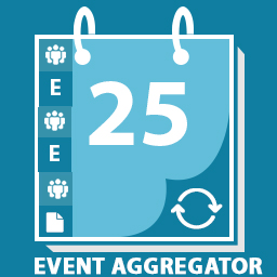 WP Event Aggregator: Import Eventbrite events, Meetup events, social events and any iCal Events into Event Calendar logo