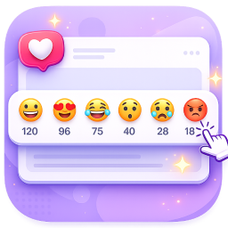 WebNow Emoji Reactions logo