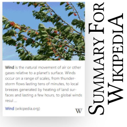 Summary box for Wikipedia links logo