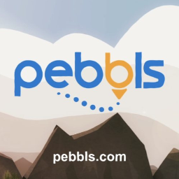 Pebbls Travel Tracker Map Embed logo
