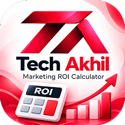 Tech Akhil Marketing ROI Calculator logo