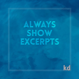 Always Show Excerpts logo