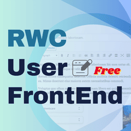 RWC User Frontend – Submit Post, User Profile & Login at Frontend logo