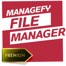 File Manager, Code Editor, and Backup by Managefy logo