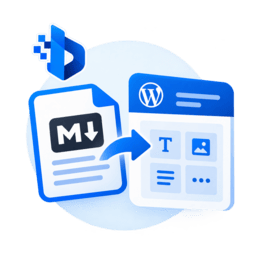 Biznova Markdown File Importer for Block Editor logo