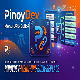 Pinoydev Menu URL Bulk Replace logo