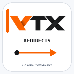 VTX Redirects logo
