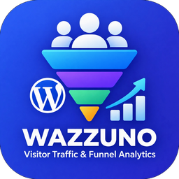 Wazzuno Visitor Traffic & Funnel Analytics logo