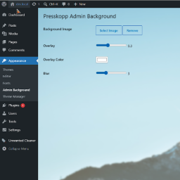 Presskopp Admin Background logo